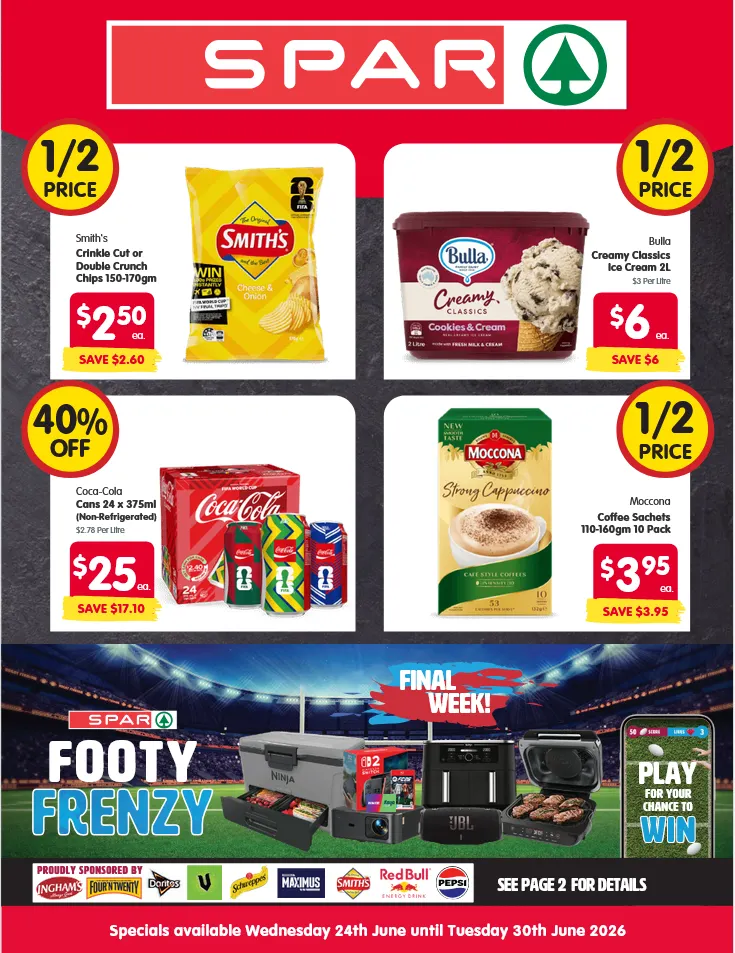 SPAR Sales - Catalogue valid from 24 June to 30 June 2026 - page 1
