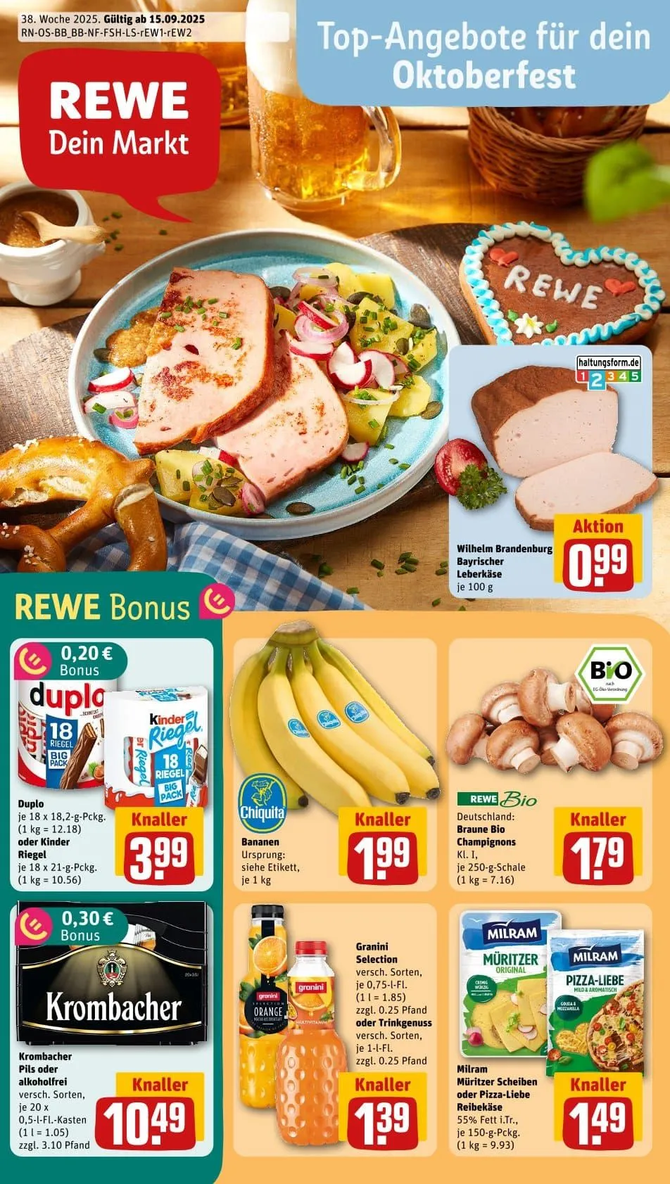 Rewe Angebote - 15. September 19. September 2025