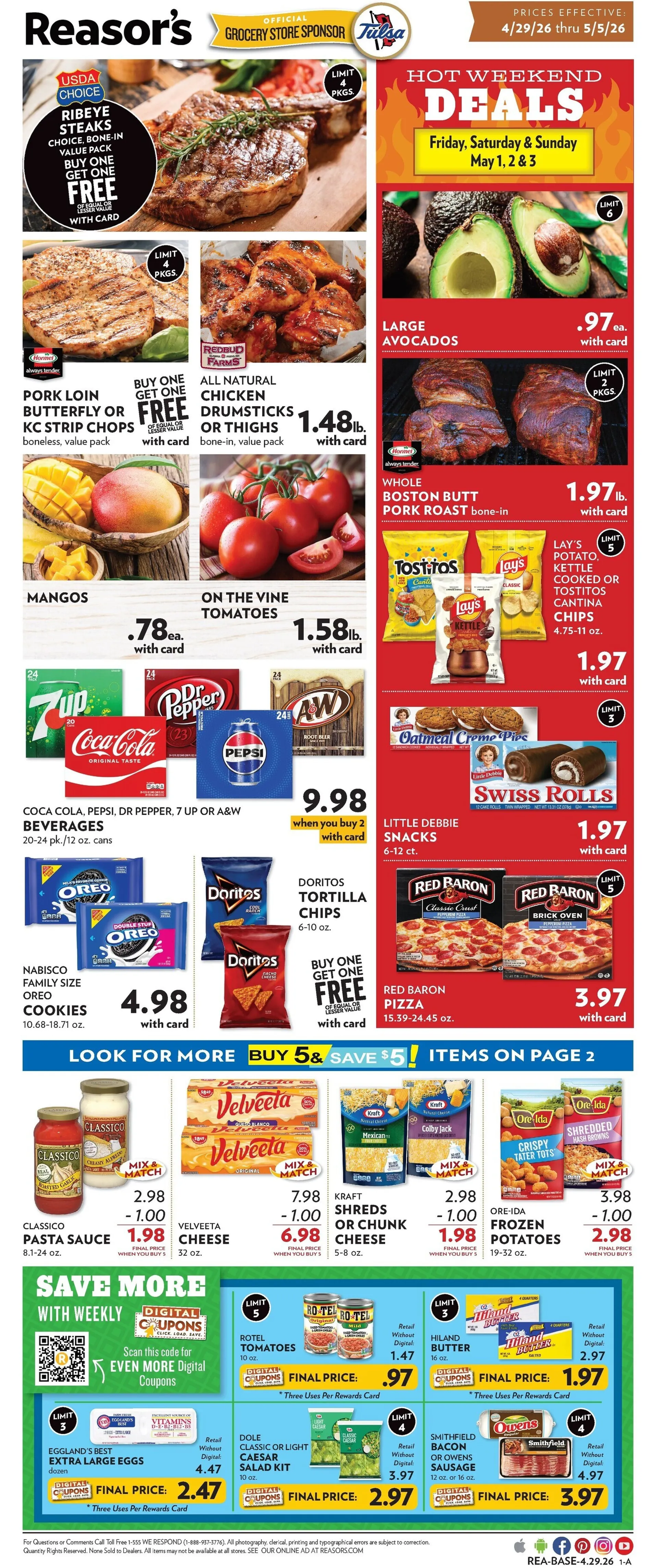 Weekly ad Reasor's  Sales from April 29 to May 5 2026 - Page 