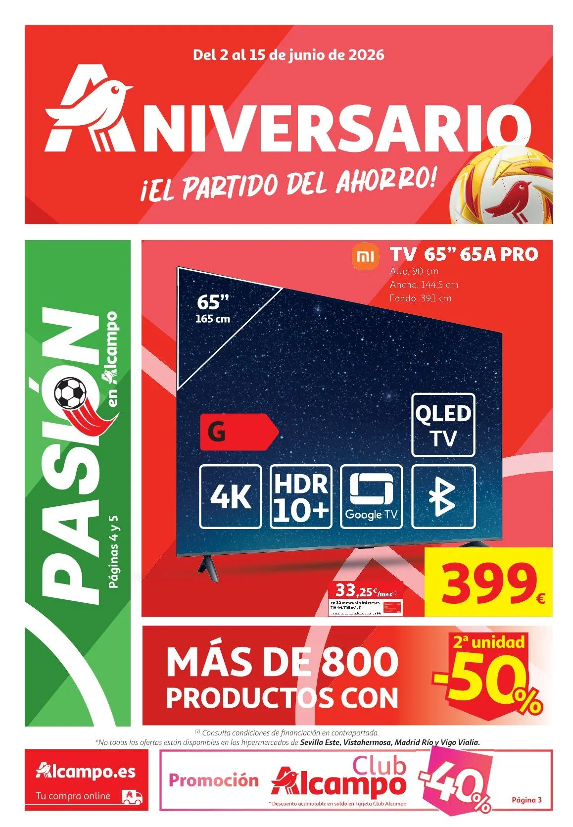 Catálogo de ofertas de Alcampo 2 de junio al 15 de junio 2026 - Página 1