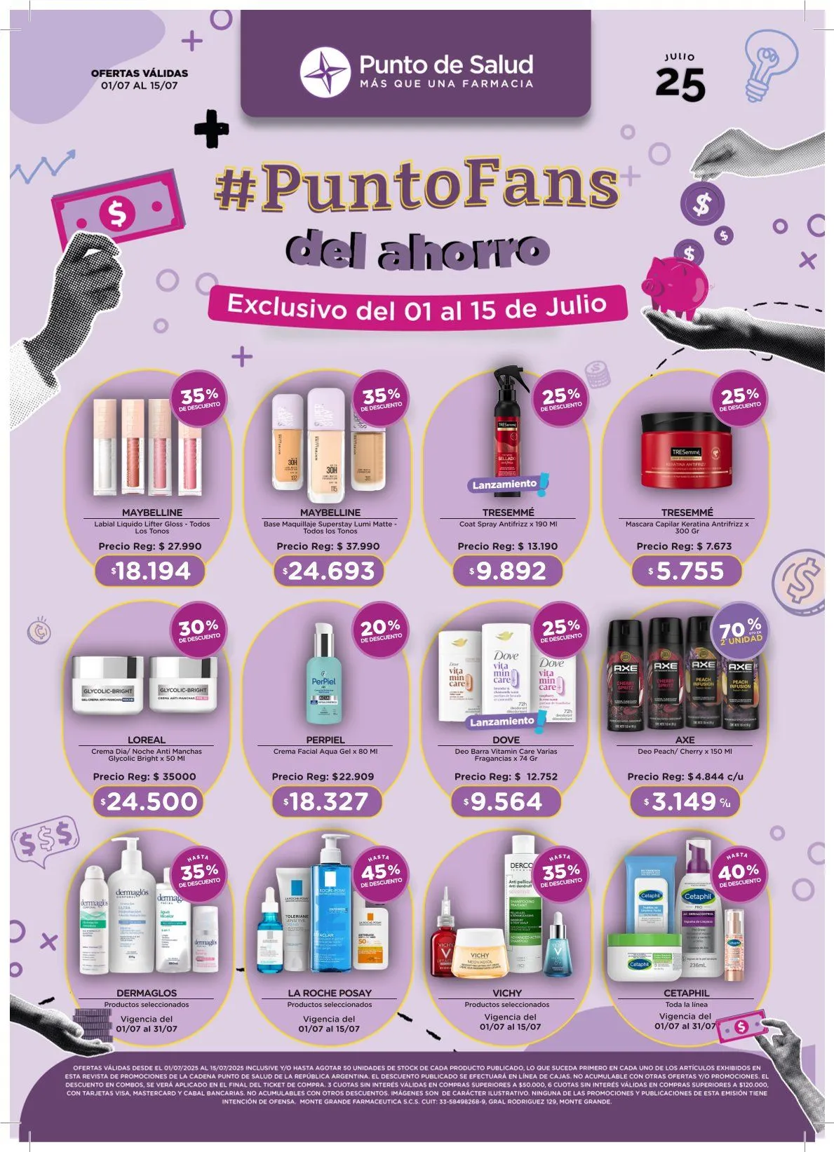 Ofertas de Ofertas Punto de Salud 1 de julio al 16 de julio 2025 - Página 1 del catálogo