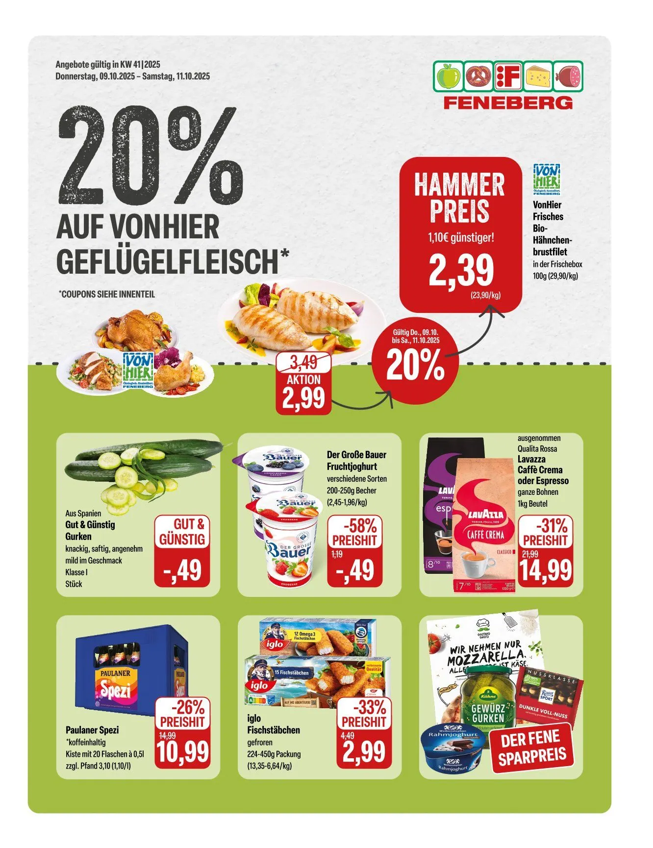 Feneberg Prospekte von 9. Oktober bis 11. Oktober 2025 - Prospekt seite 1