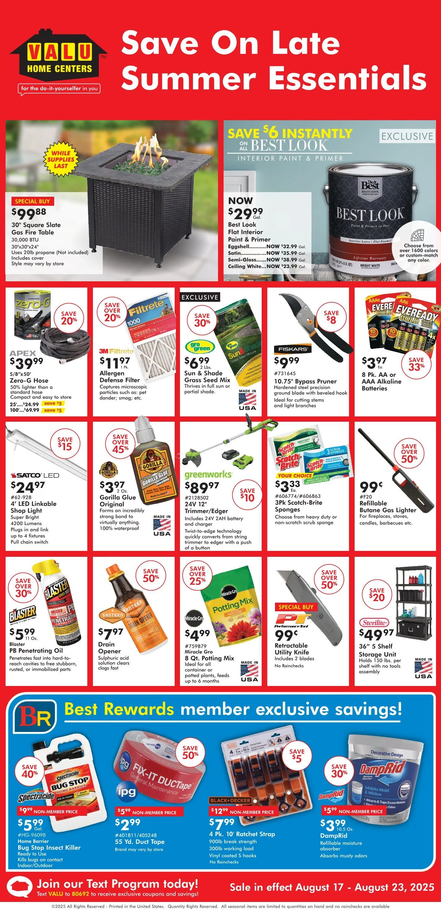 Weekly ad Valu Home Centers weekly ads from August 17 to August 23 2025 - Page 