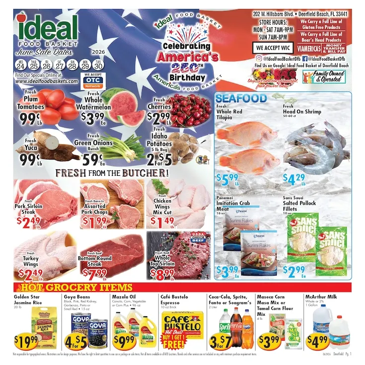 Weekly ad Ideal Food Basket Sales from June 24 to June 30 2026 - Page