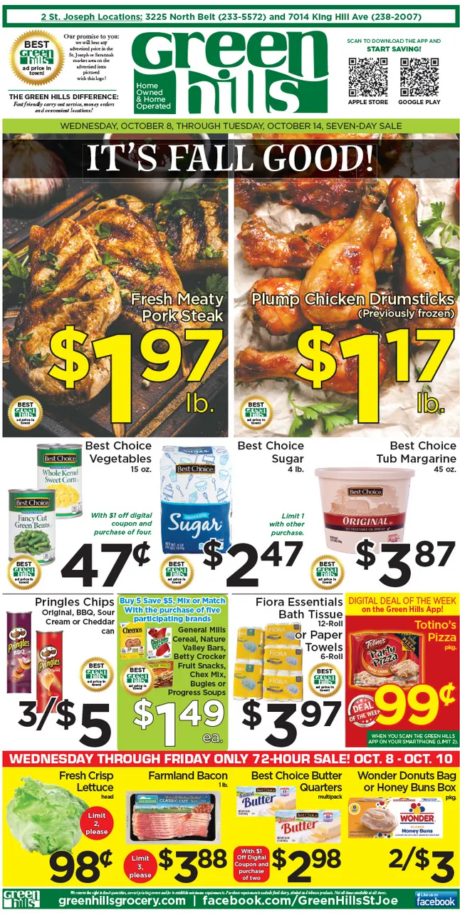 Weekly ad Green Hills Grocery Sales from October 8 to October 14 2025 - Page 1