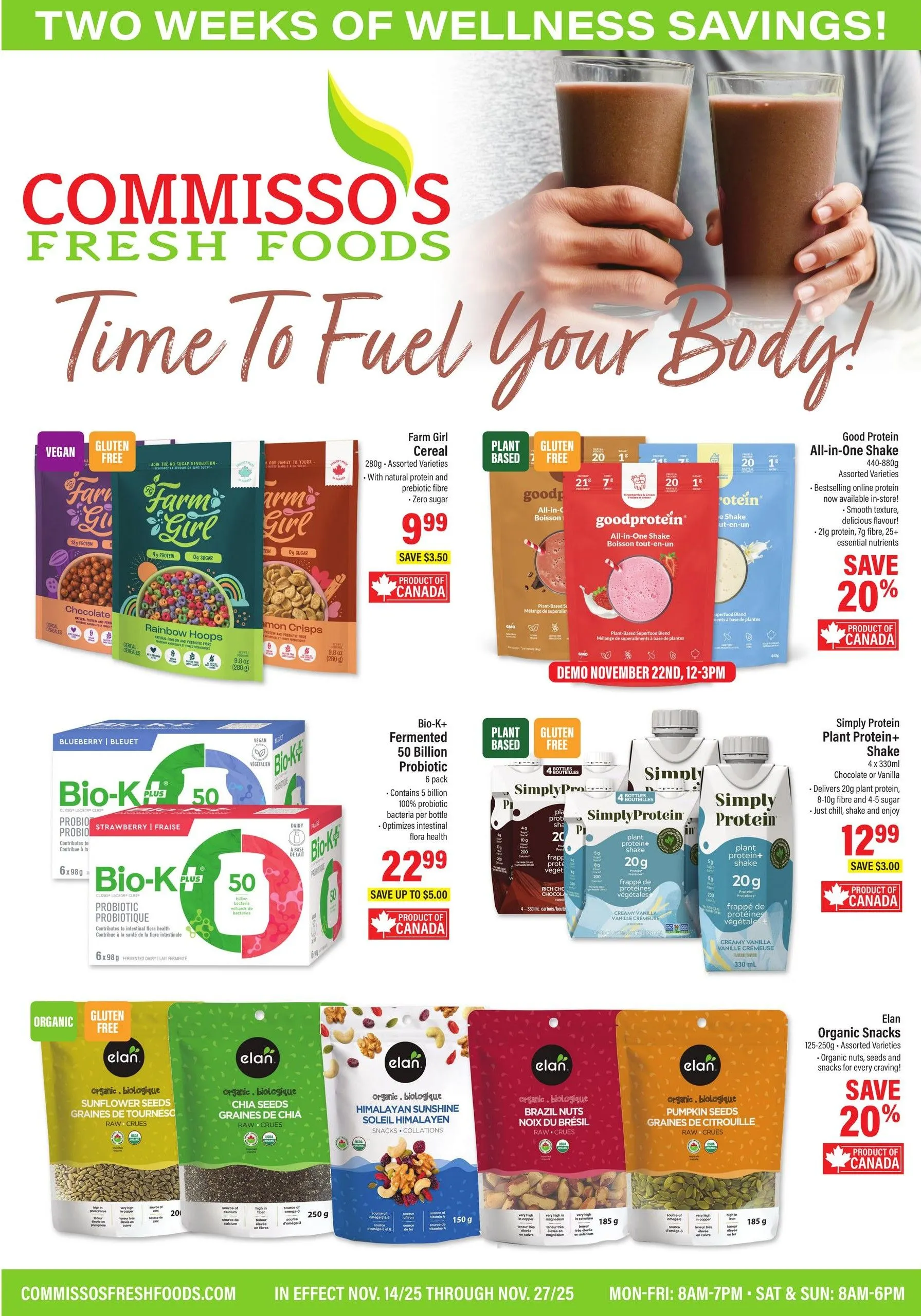 Commisso's Fresh Foods Sales from November 14 to November 27 2025 - flyer page 1