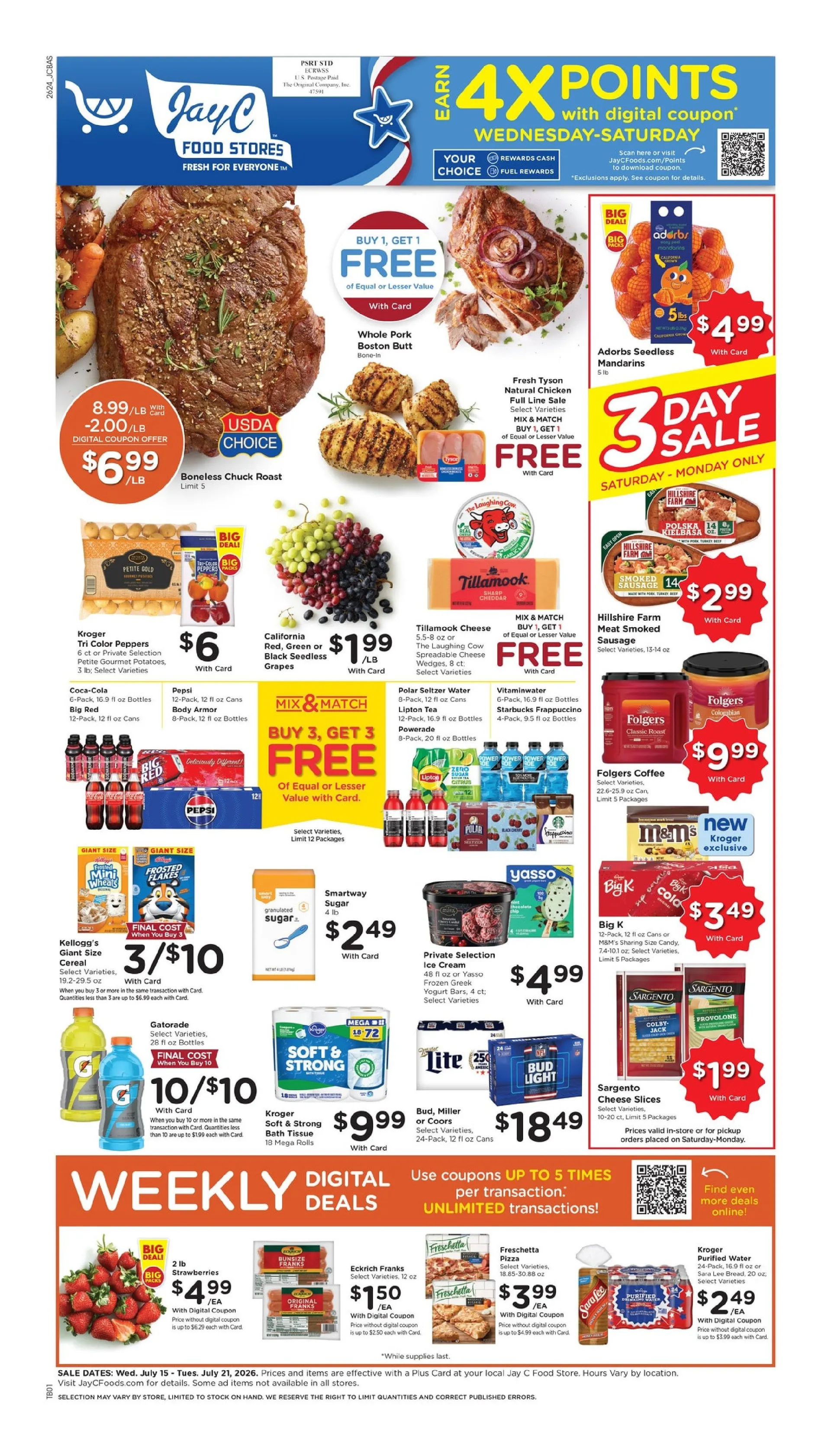 Weekly ad Jay C Food Sales from July 15 to July 21 2026 - Page
