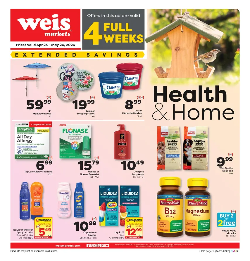 Weekly ad Weis Sales from April 23 to May 20 2026 - Page 