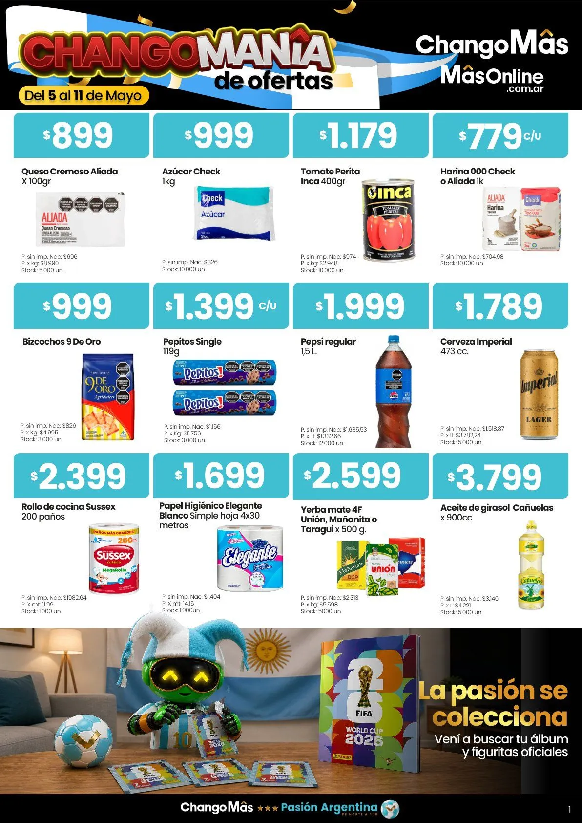 Ofertas de  Changomas Ofertas 5 de mayo al 11 de mayo 2026 - Página 1 del catálogo