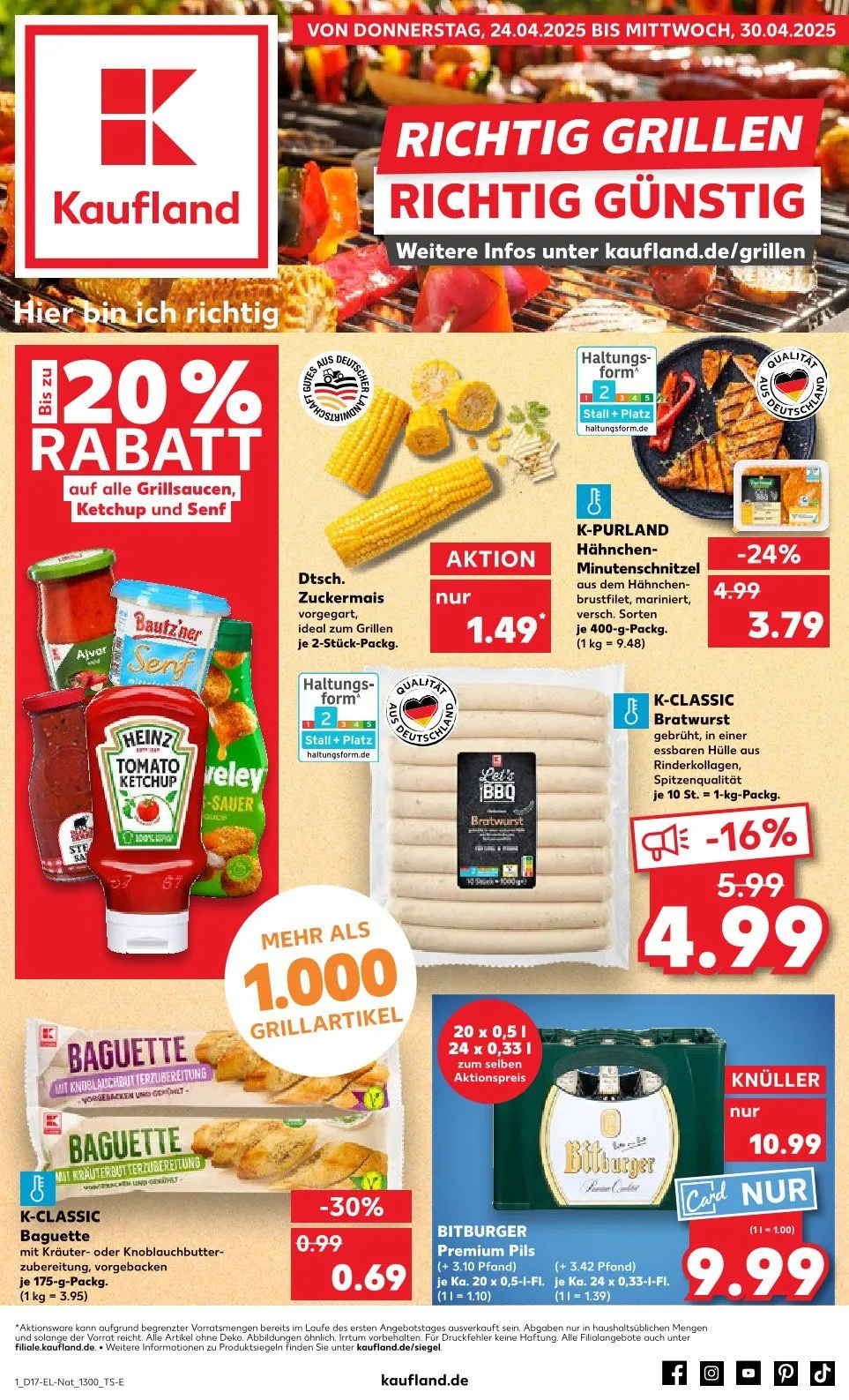 Kaufland Prospekt von 24. April bis 30. April 2025 - Prospekt seite 1