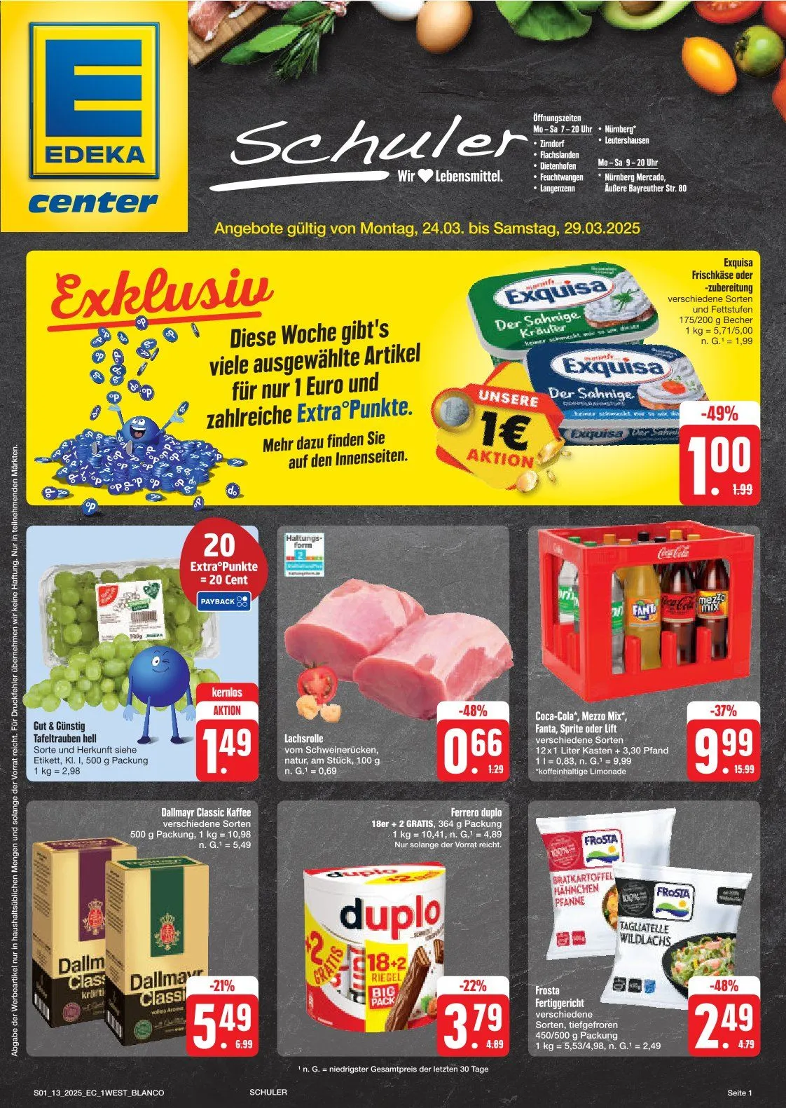 Edeka Prospekt von 25. März bis 29. März 2025 - Prospekt seite 1