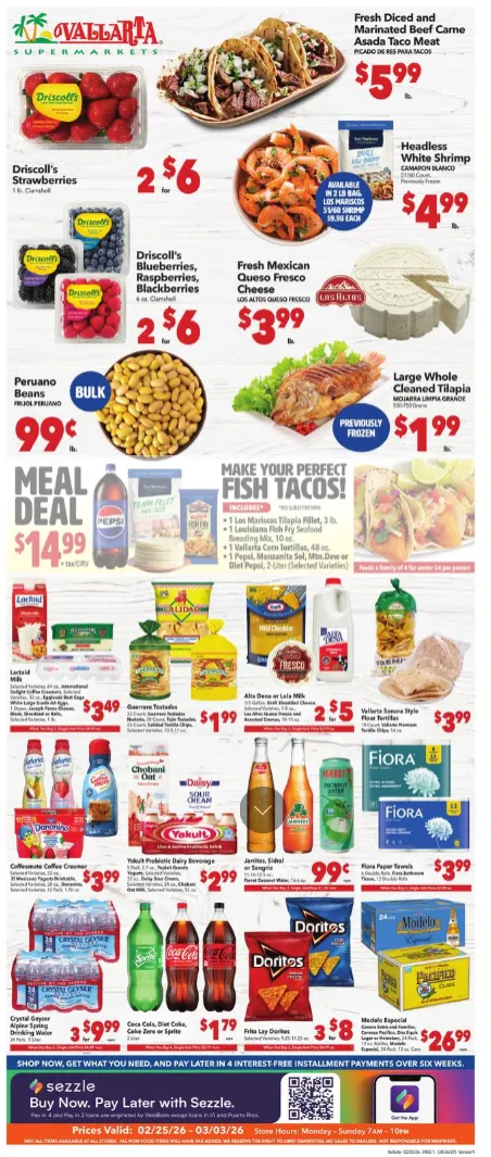 Weekly ad Vallarta Sales from February 25 to March 3 2026 - Page 1