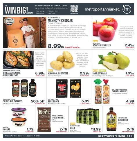 Weekly ad Metropolitan market Sales from October 3 to October 7 2025 - Page 