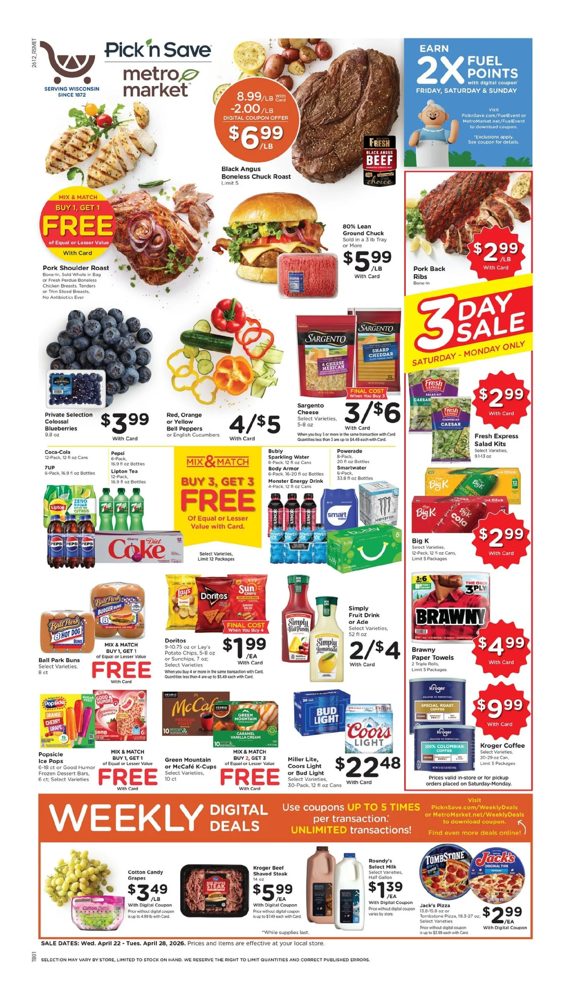 Weekly ad Metro Market Sales from April 22 to April 28 2026 - Page 