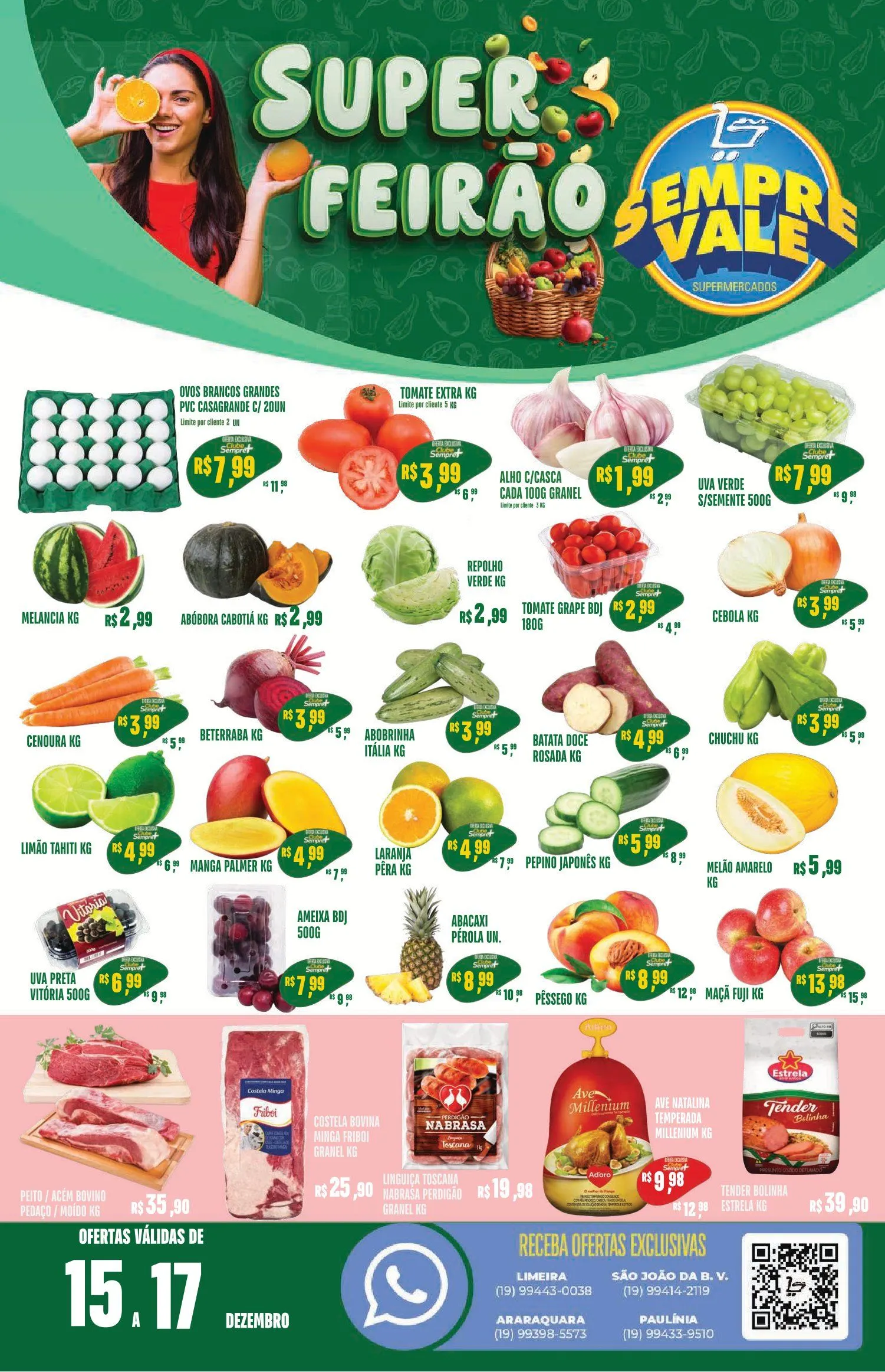 Encarte de Vale Supermercados Ofertas 15 de dezembro até 17 de dezembro 2025 - Pagina 1
