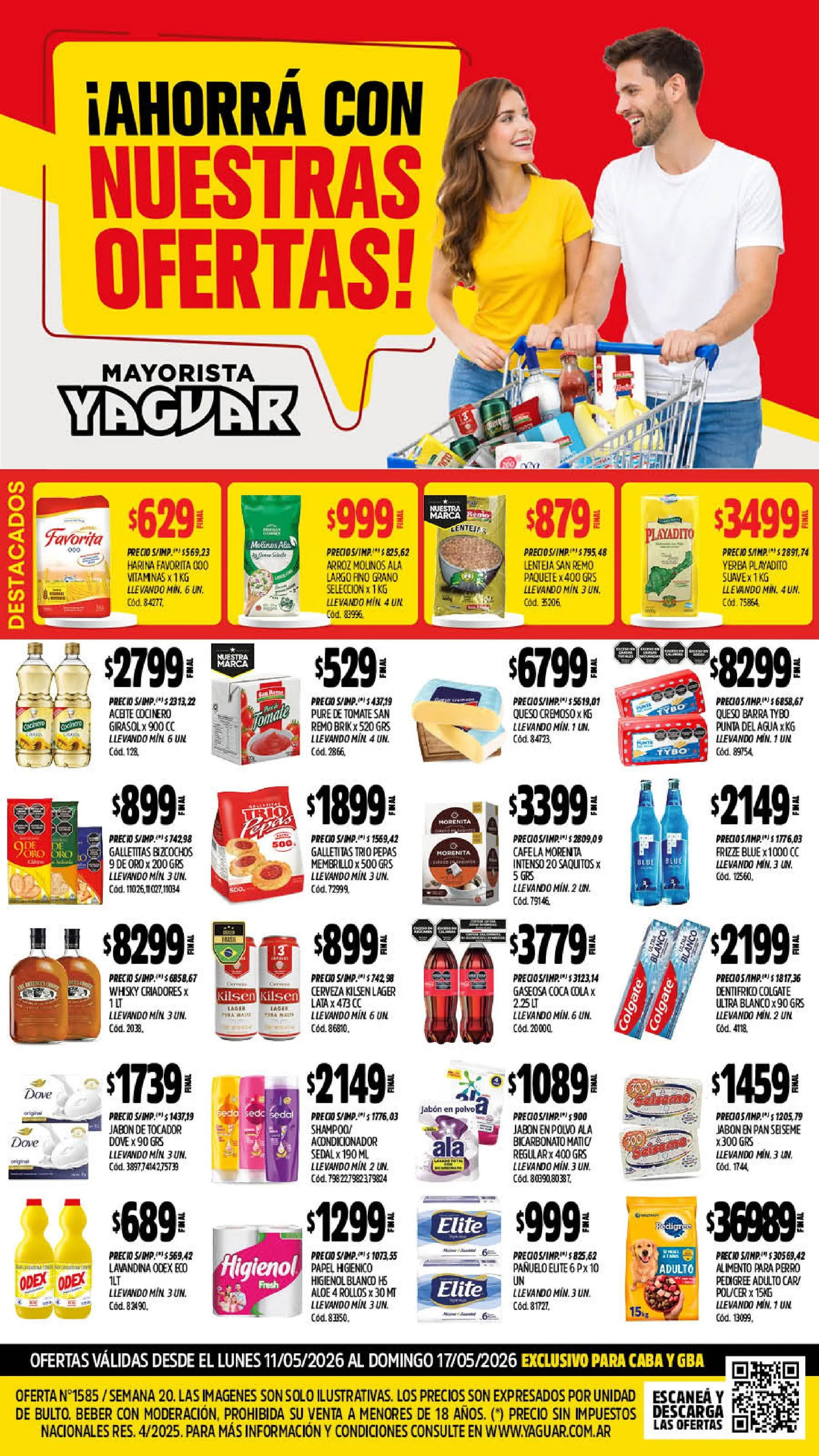 Ofertas de Yaguar Ofertas 11 de mayo al 17 de mayo 2026 - Página 1 del catálogo