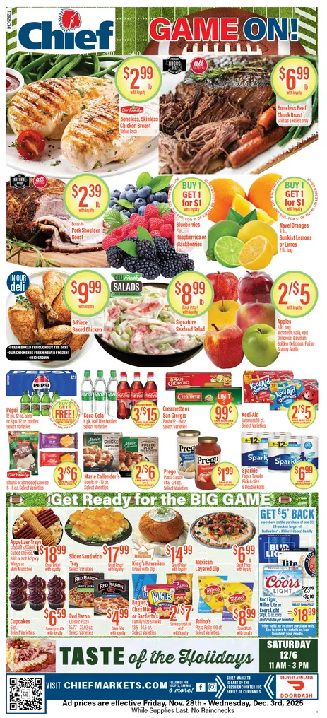 Weekly ad Chief Supermarket Sales from November 28 to December 3 2025 - Page