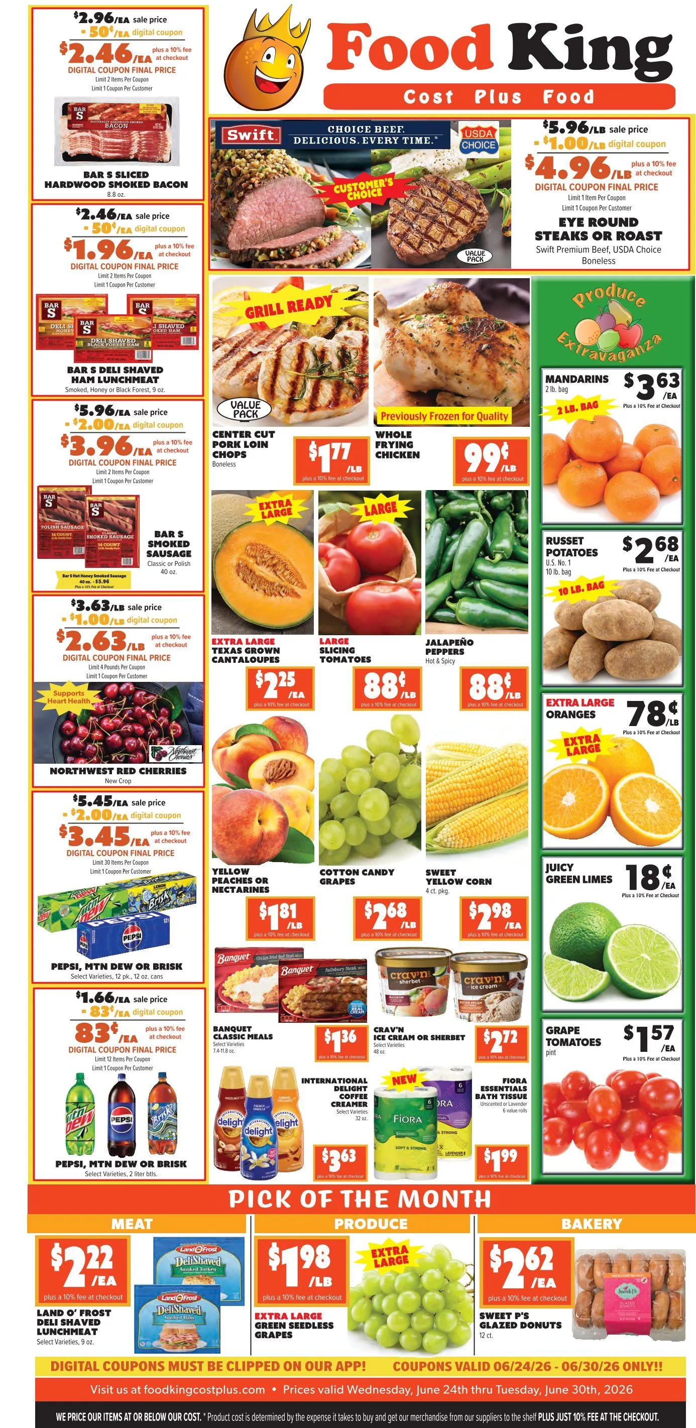 Weekly ad Food King Sales from June 24 to June 30 2026 - Page