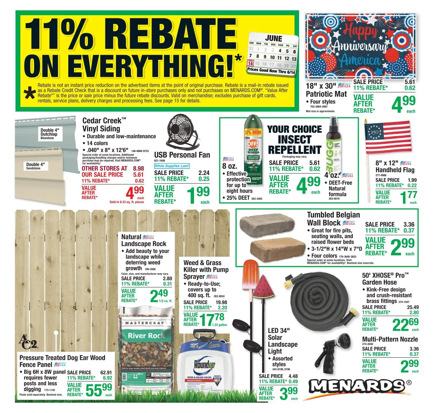 Weekly ad Menards Sales from June 4 to June 14 2026 - Page