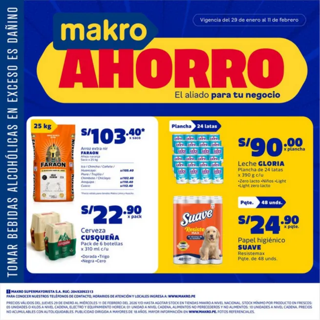 Catalogo de Ofertas Makro 29 de enero al 11 de febrero 2026 - Pag 1