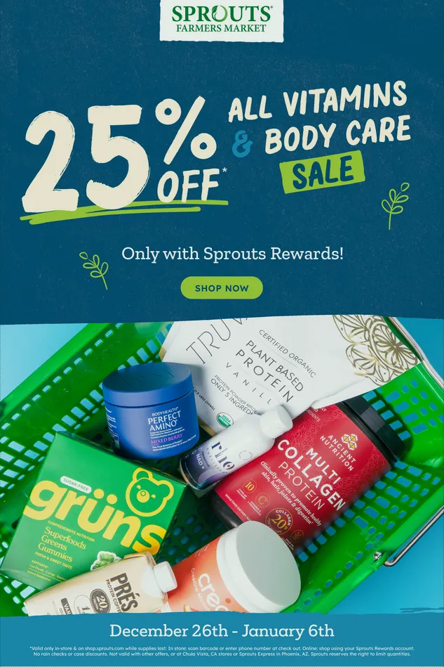 Weekly ad Sprouts Sales from December 30 to January 6 2026 - Page 