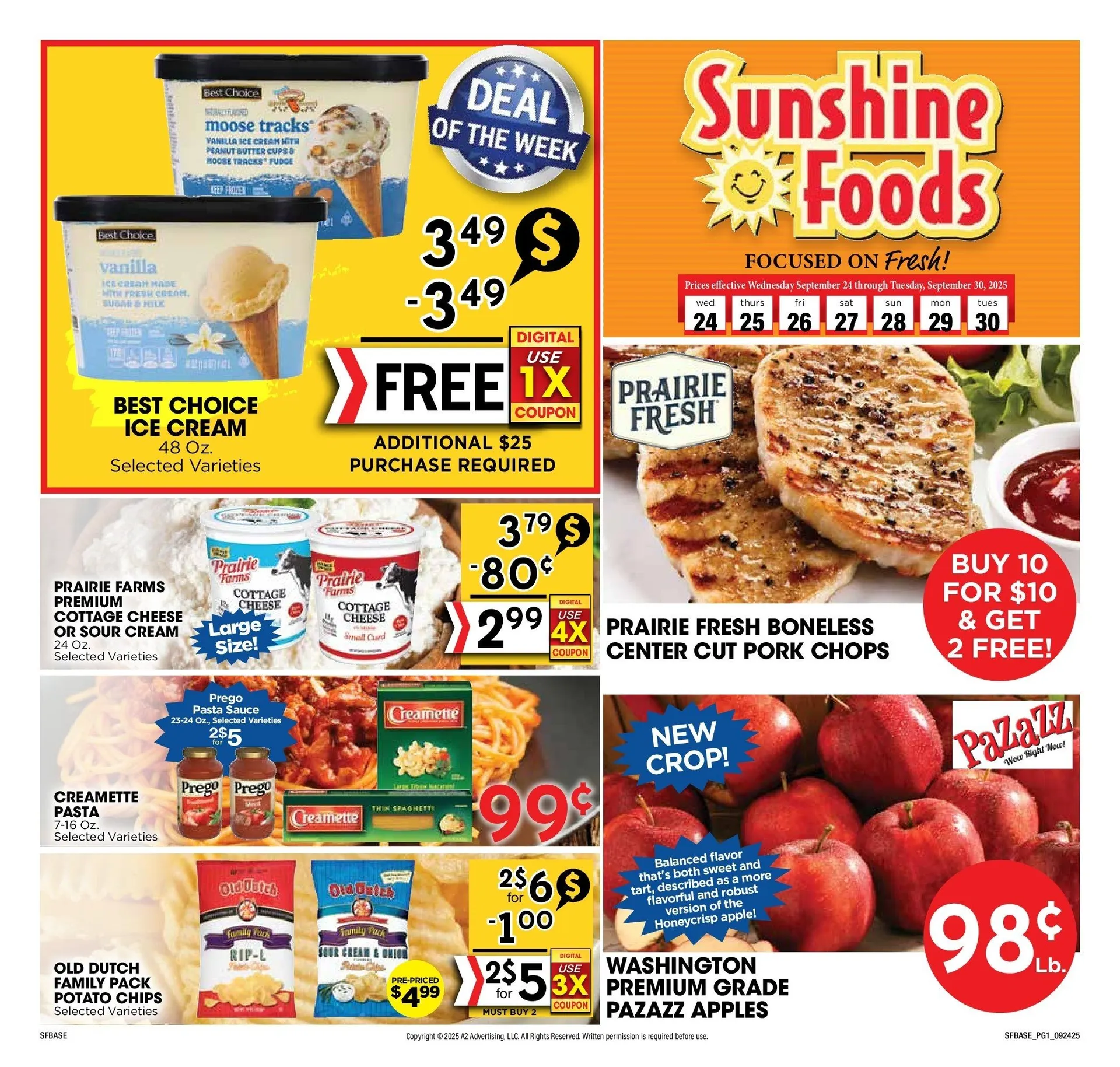 Weekly ad Sunshine Foods Sales from September 24 to September 30 2025 - Page 1
