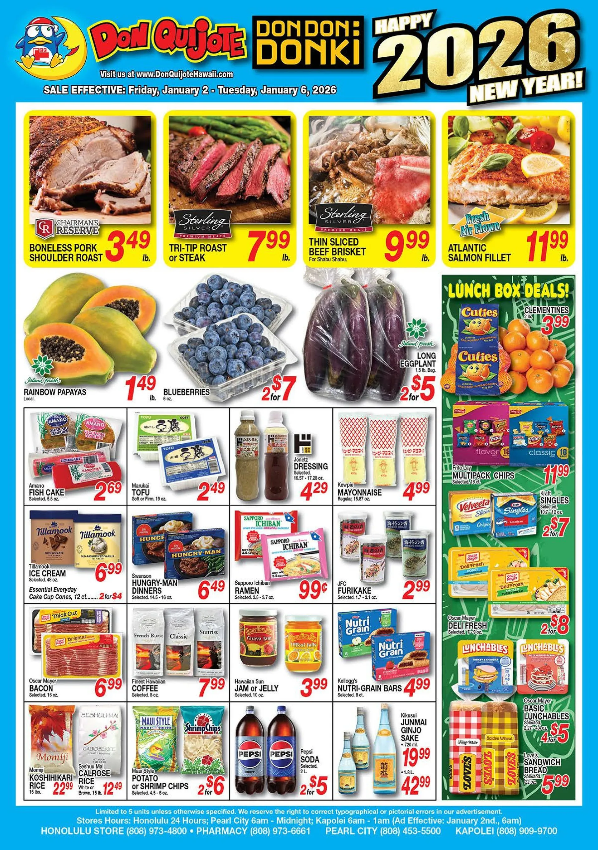 Weekly ad Don Quijote Hawaii Sales from January 2 to January 6 2026 - Page 