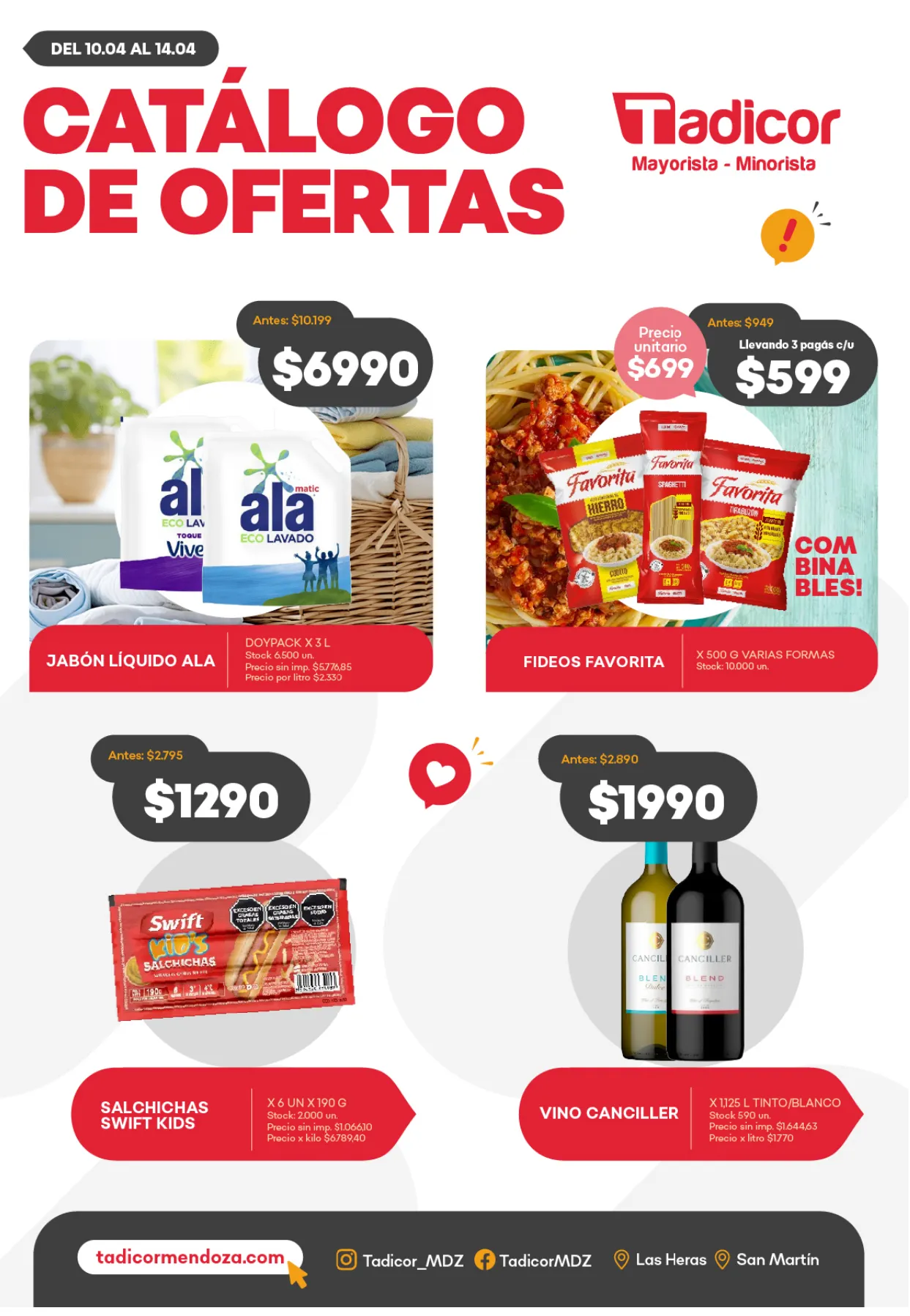 Ofertas de Ofertas Supermercados Tadicor  10 de abril al 14 de abril 2026 - Página  del catálogo