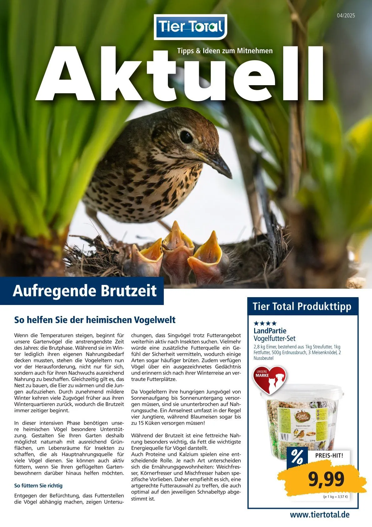 Tier Total Prospekt von 16. April bis 30. April 2025 - Prospekt seite 