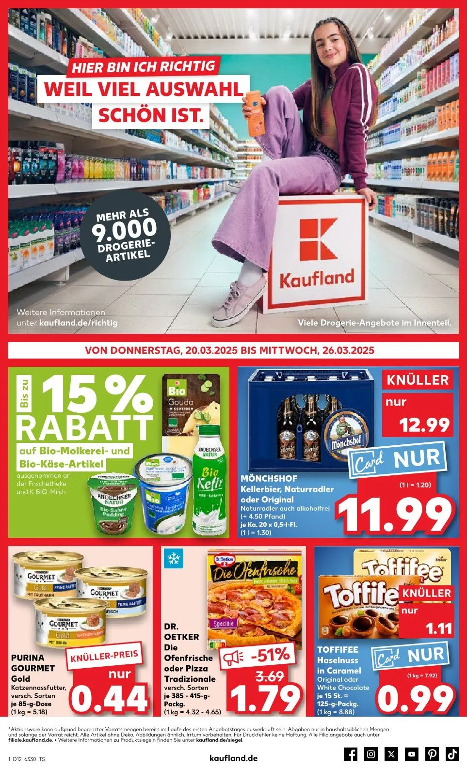 Kaufland Prospekt von 20. März bis 26. März 2025 - Prospekt seite 1