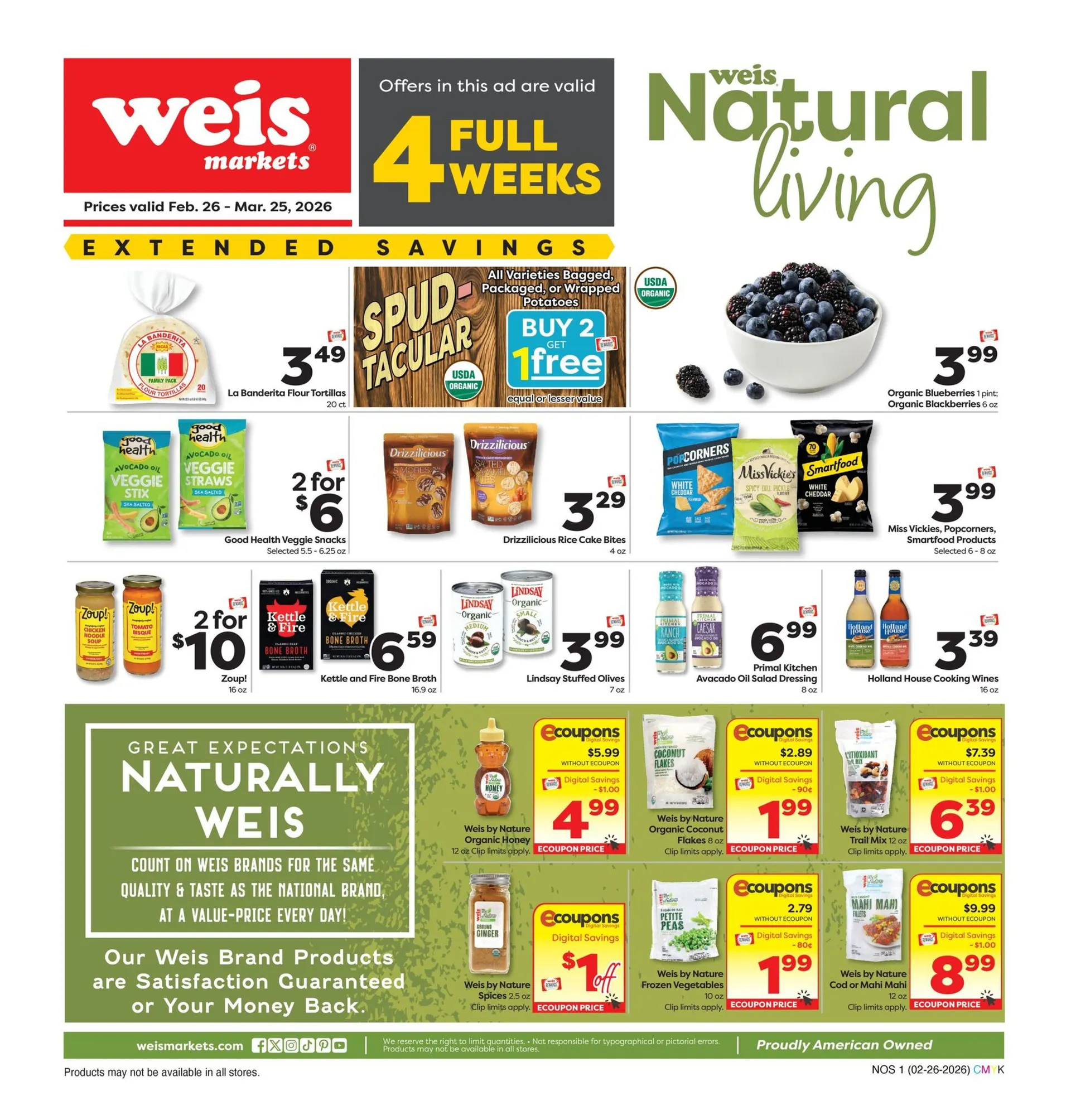 Weekly ad Weis Sales from February 26 to March 25 2026 - Page