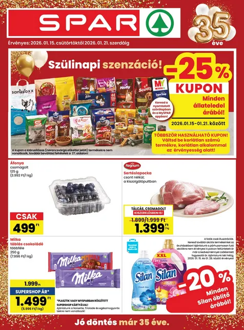 Katalógus SPAR legfrissebb ajánlatai január 15.-tól január 21.-ig 2026. - Oldal 1