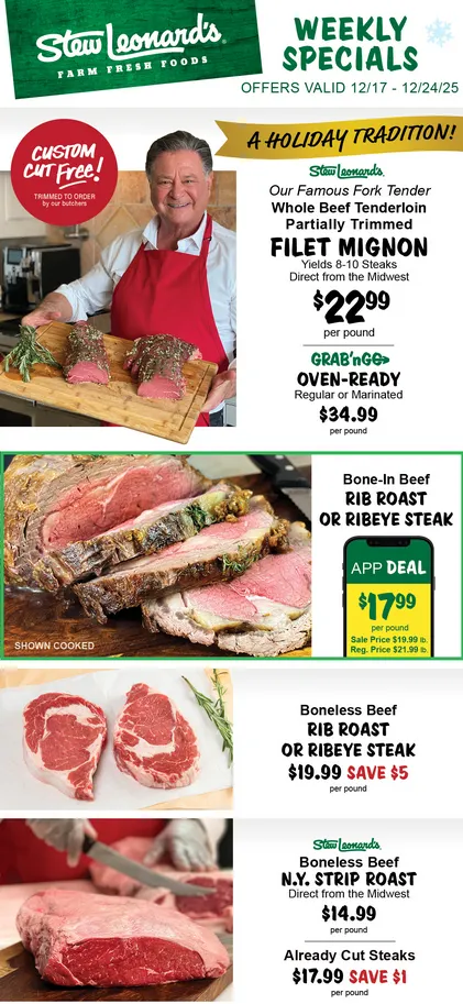 Weekly ad Stew Leonard's Sales from December 17 to December 24 2025 - Page 
