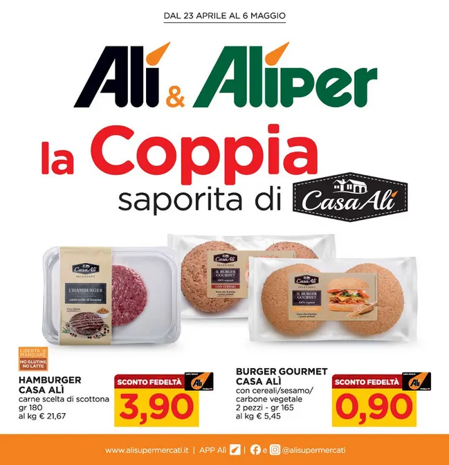 Volantini Alì Supermercati da 23 aprile a 6 maggio di 2026 - Pagina del volantino 1