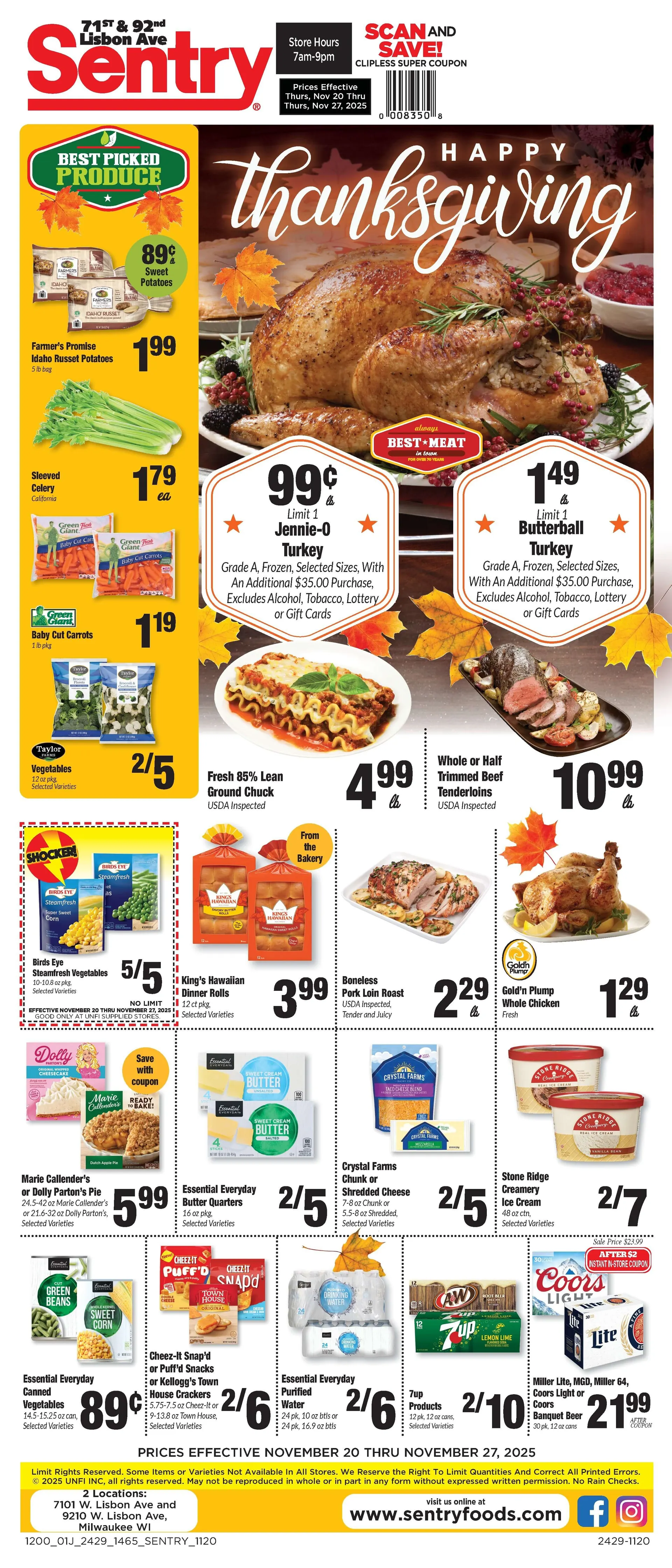 Weekly ad Sentry Foods Sales from November 20 to November 27 2025 - Page
