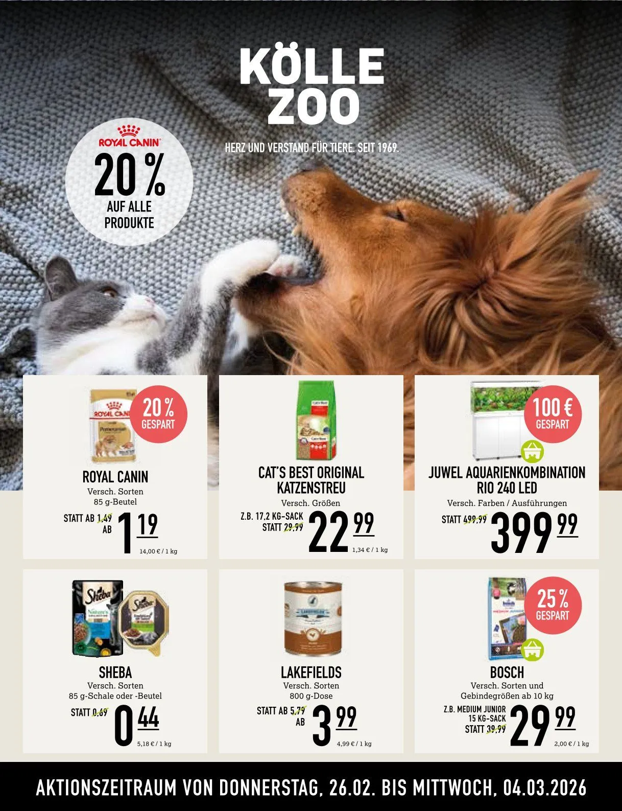 Kölle Zoo Prospekte von 26. Februar bis 4. März 2026 - Prospekt seite