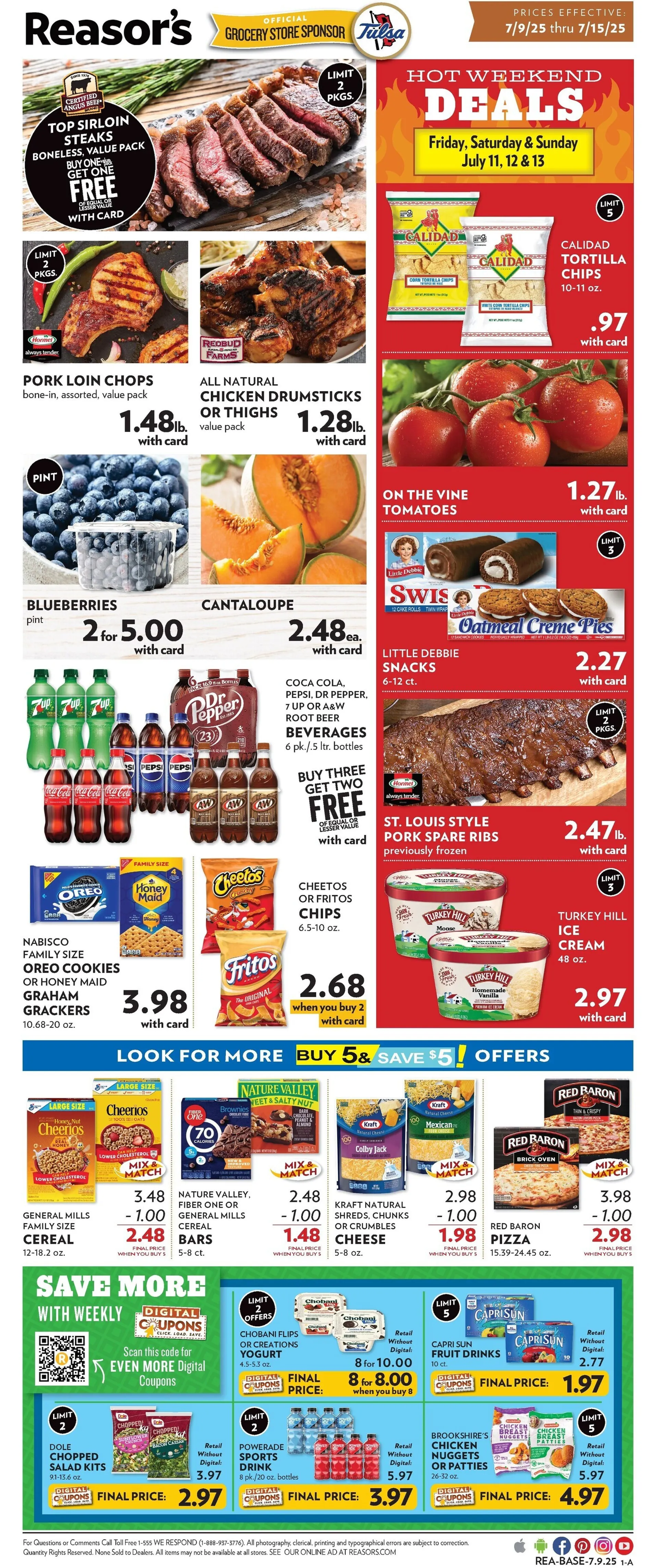 Weekly ad Reasor's  Sales from July 9 to July 15 2025 - Page 
