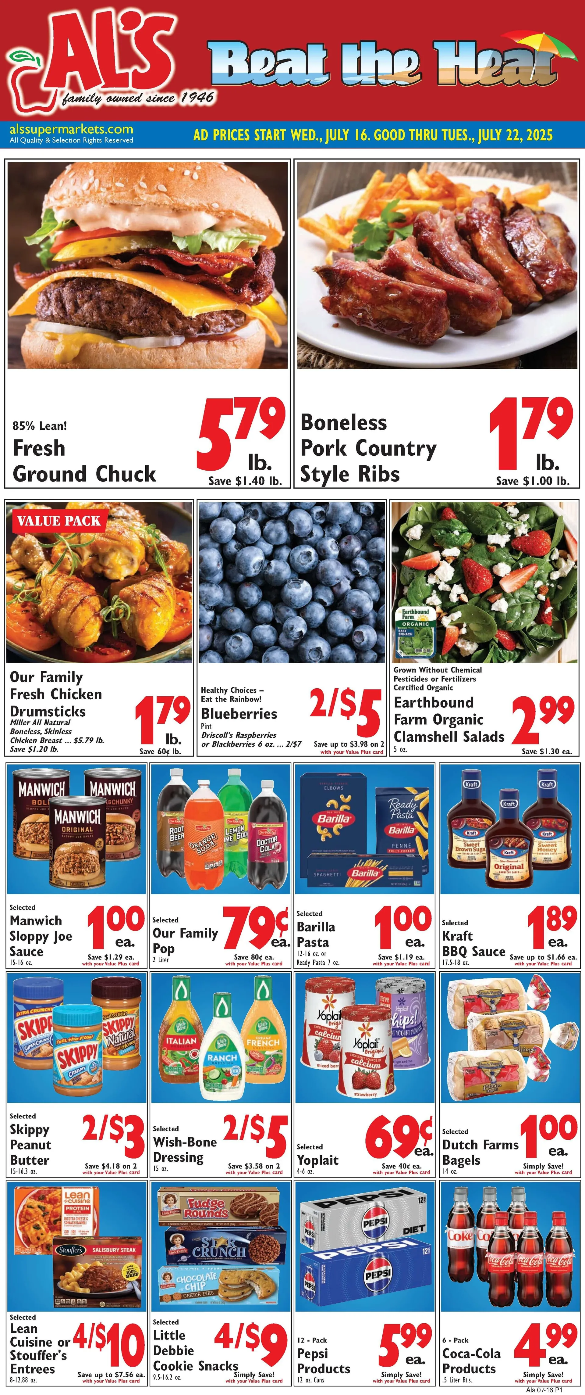 Weekly ad Al's Supermarket Sales from July 16 to July 22 2025 - Page