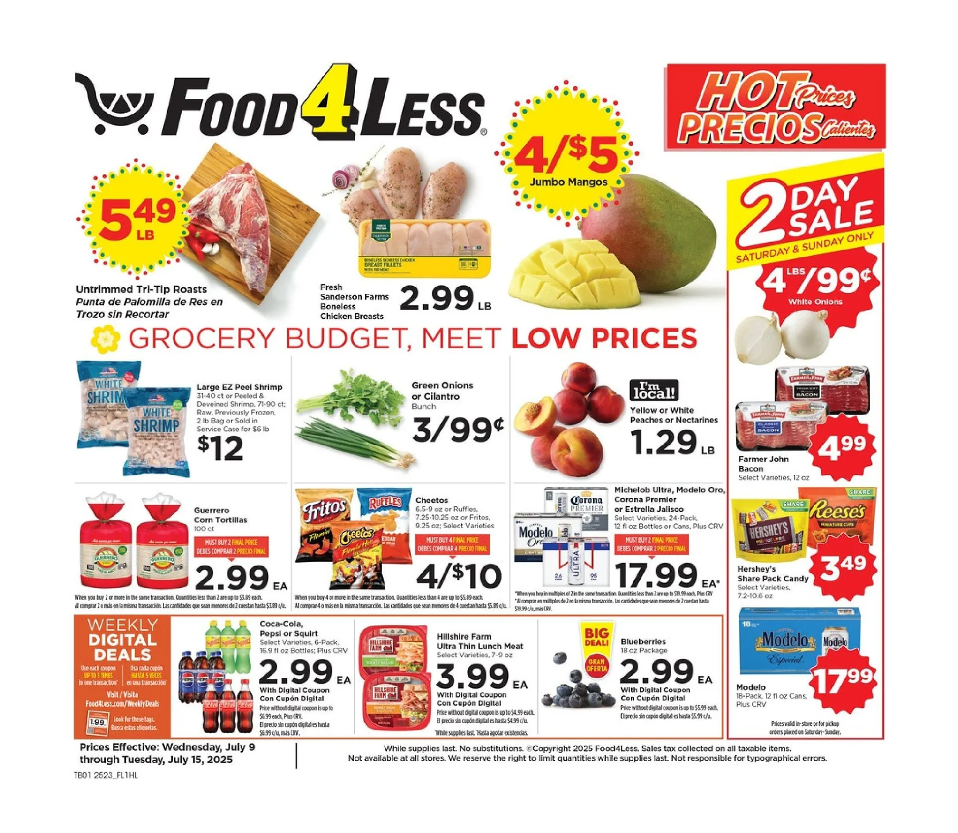 Weekly ad  Food 4 Less Sales from July 9 to July 15 2025 - Page 