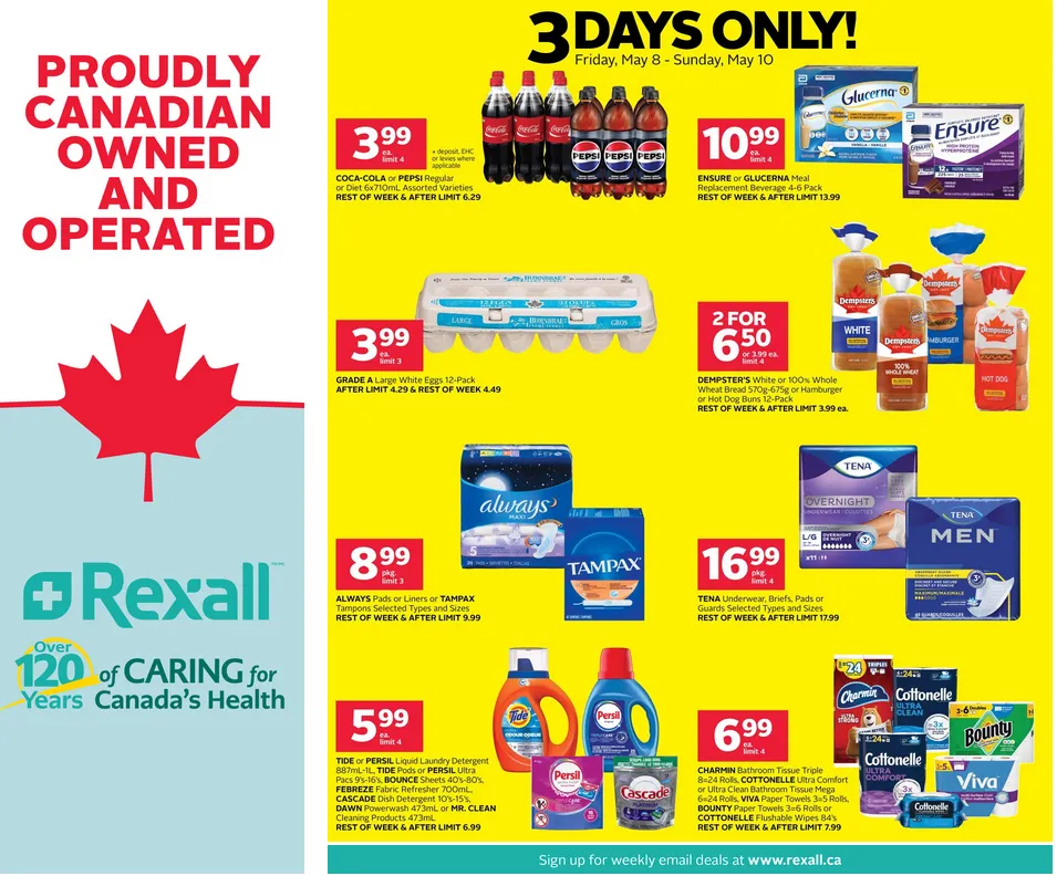 Rexall  Sales from May 8 to May 14 2026 - flyer page 1
