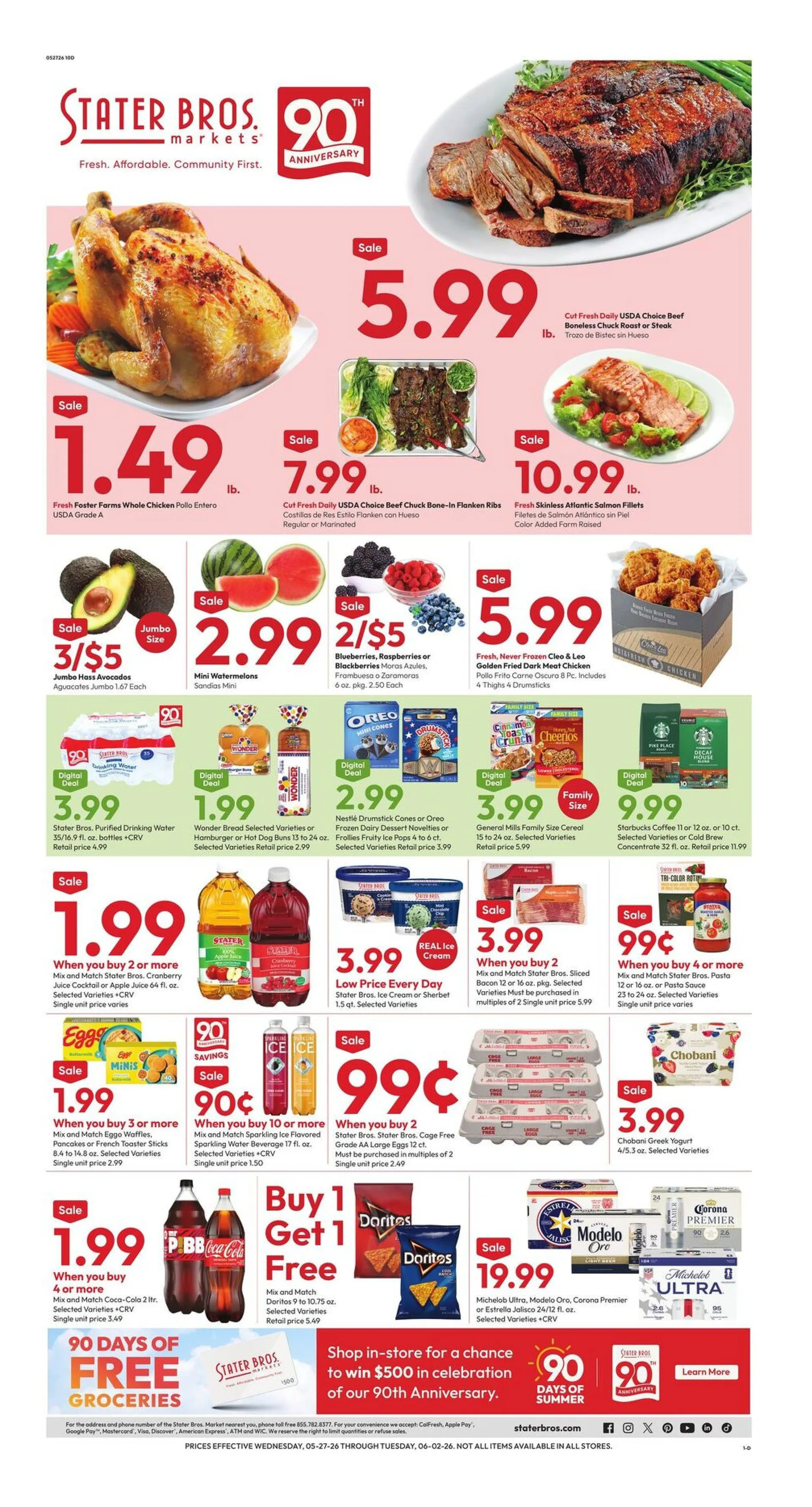 Weekly ad Stater Bros. Sales from May 27 to June 2 2026 - Page 1