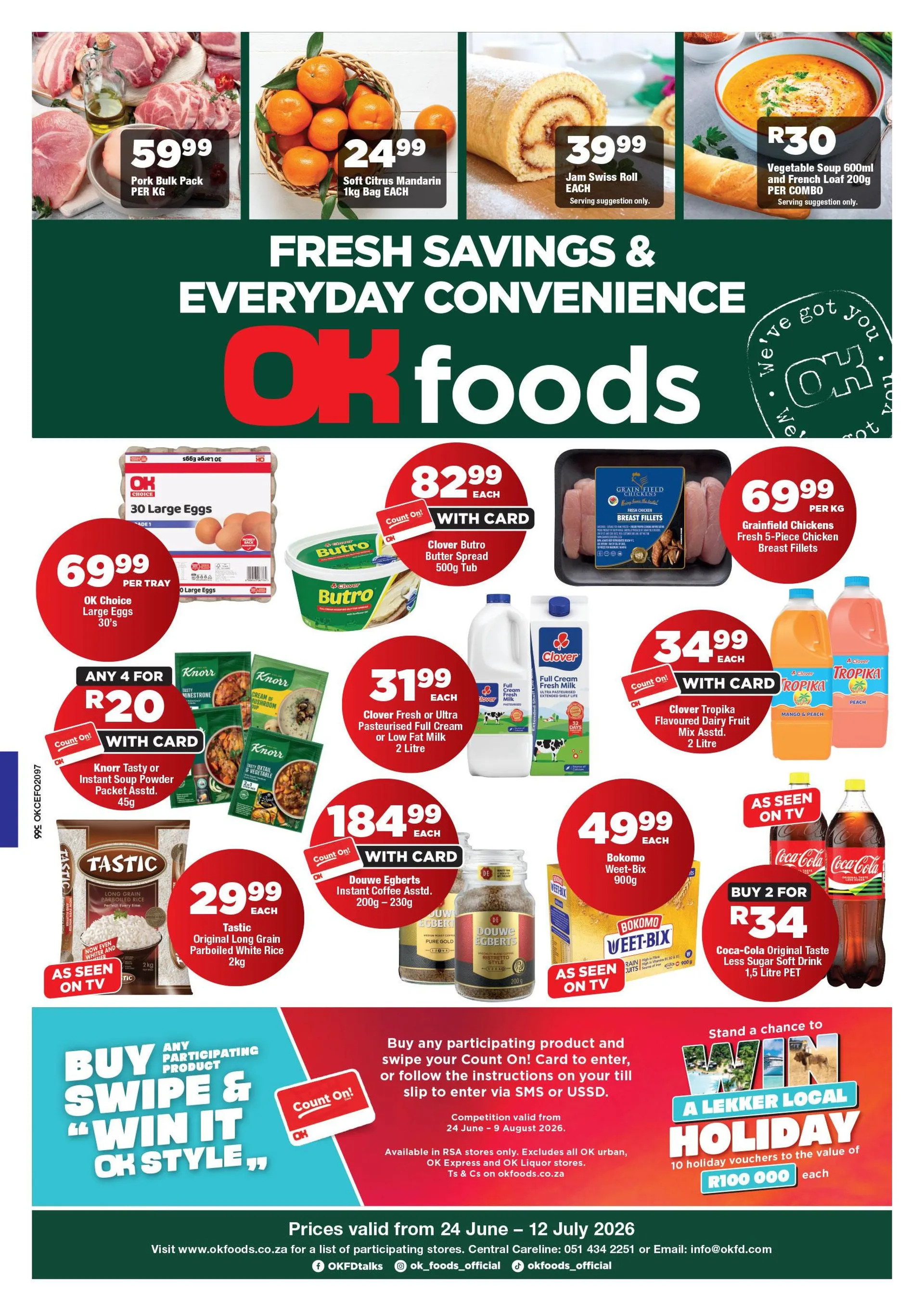 OK Foods Sales from 24 June to 12 July 2026 - Catalogue Page 1