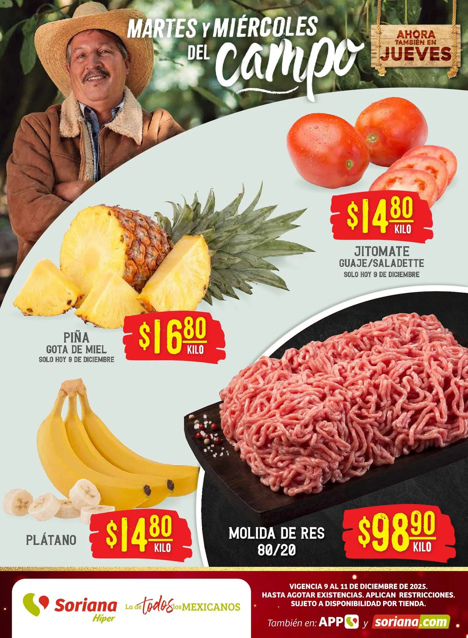 Catálogo de Soriana Ofertas 9 de diciembre al 11 de diciembre 2025 - Pagina 1