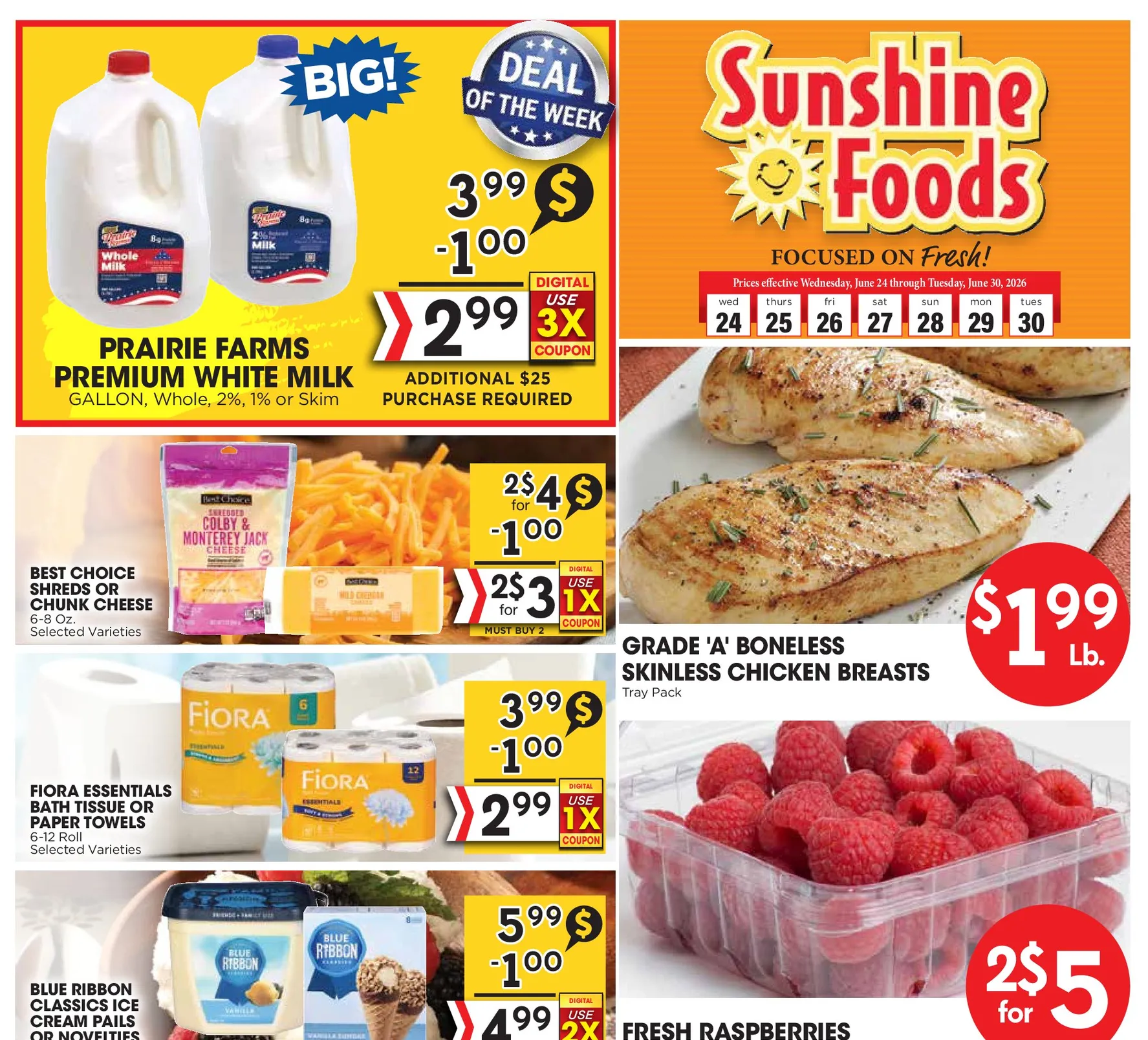 Weekly ad Sunshine Foods Sales from June 24 to June 30 2026 - Page 