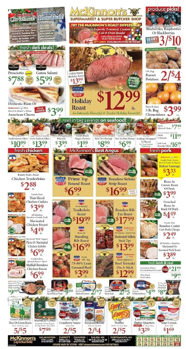 Weekly ad McKinnon's Sales from December 12 to December 25 2025 - Page 1