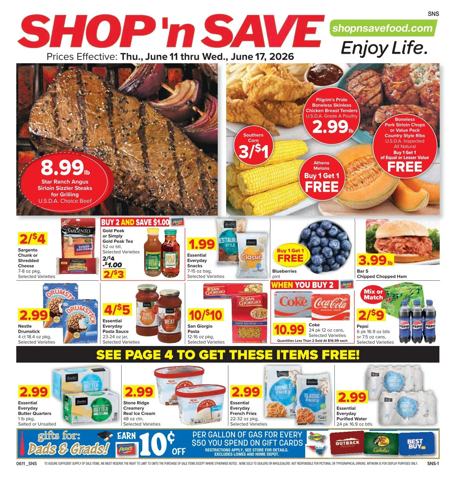 Weekly ad Shop'n Save Sales from June 11 to June 17 2026 - Page 1