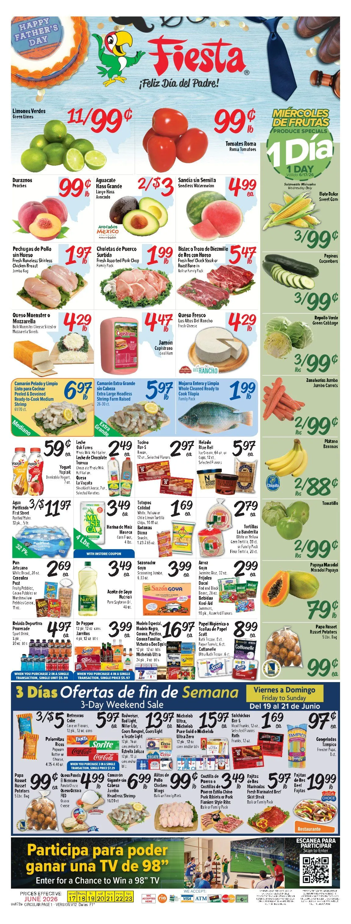 Weekly ad Fiesta Mart Sales from June 17 to June 23 2026 - Page 1