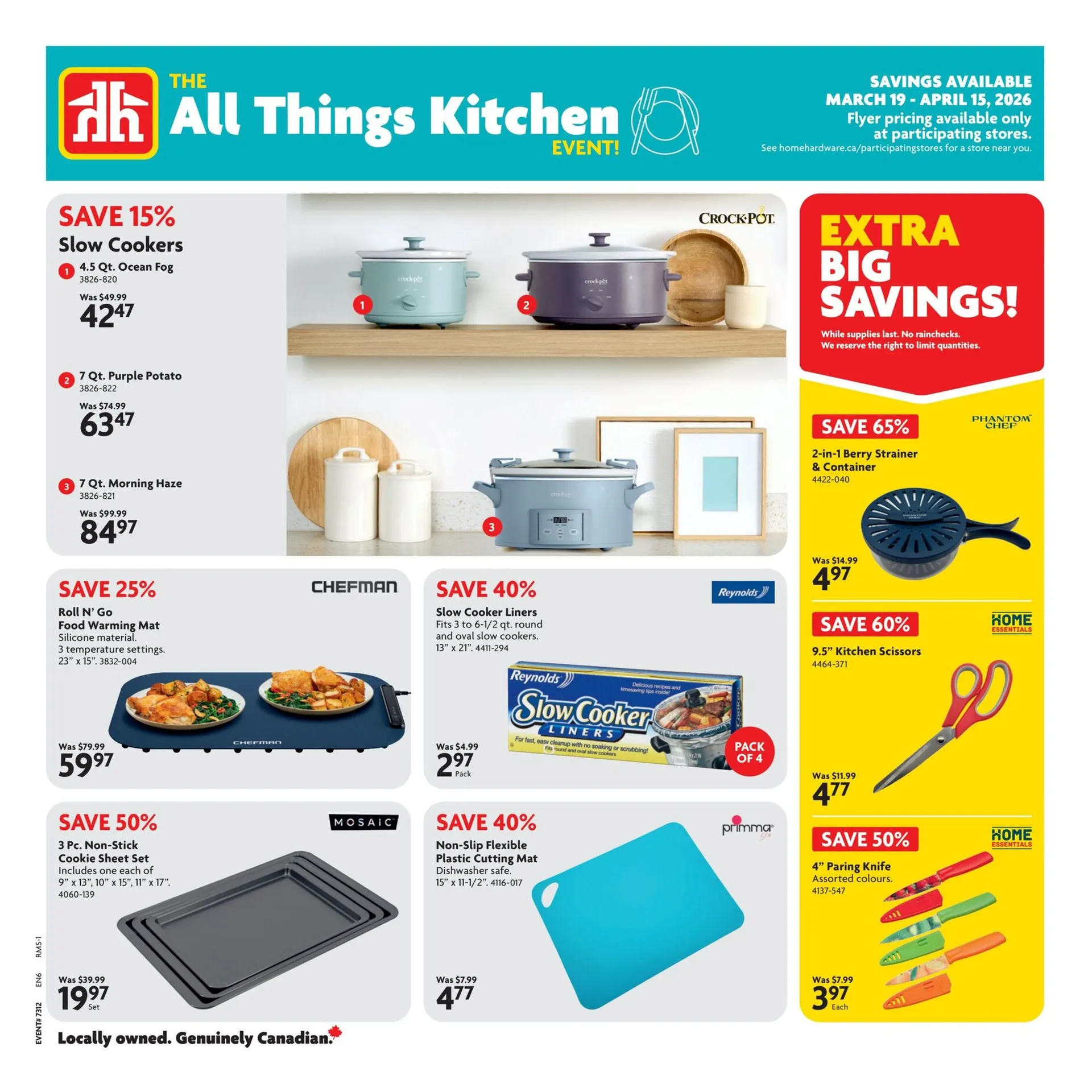 Home Hardware Sales from March 19 to April 15 2026 - flyer page 1