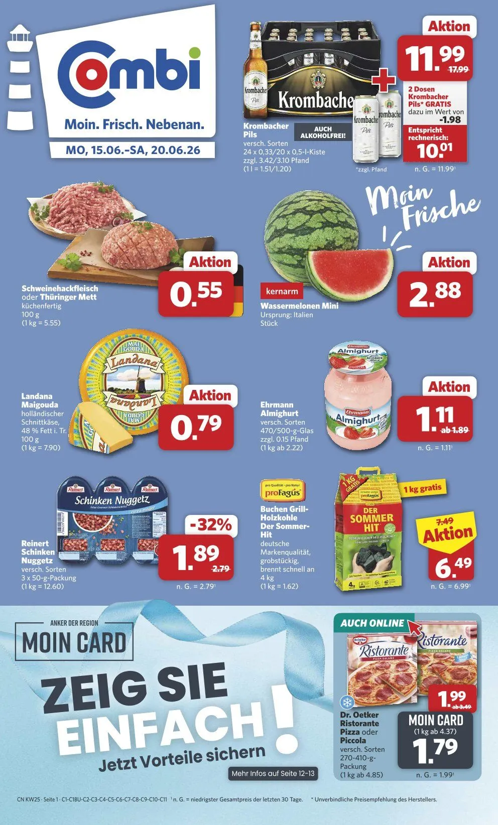 Combi Angebote von 15. Juni bis 20. Juni 2026 - Prospekt seite 1