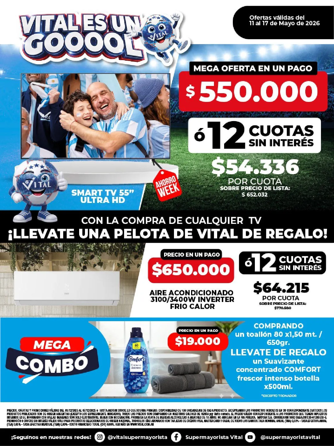 Ofertas de  Vital Ofertas 11 de mayo al 17 de mayo 2026 - Página 1 del catálogo